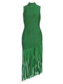 Shop Ronny Kobo Kaipo Fringed Rib-Knit Dress at Saks Fifth Avenue