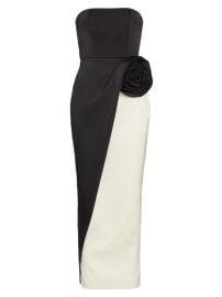 Shop Ronny Kobo Pradova Two-Tone Strapless Midi-Dress Saks Fifth Avenue at Saks Fifth Avenue