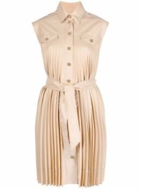 Shop SANDRO Alice pleated shirt dress with Express Delivery - at Farfetch