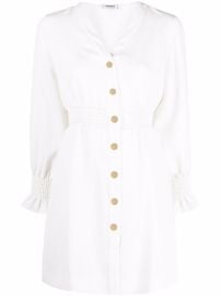 Shop SANDRO Lylie smocked waist shirtdress with Express Delivery - at Farfetch