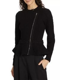 Shop SIMKHAI Andi Knit Peplum Jacket at Saks Fifth Avenue