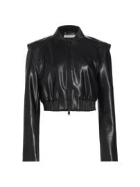 Shop SIMKHAI Doreen Faux Leather Bomber Jacket at Saks Fifth Avenue