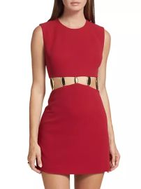 Shop SIMKHAI Dory Cut-Out Mini Dress at Saks Fifth Avenue