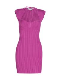 Shop SIMKHAI Florence Rib-Knit Minidress at Saks Fifth Avenue