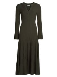 Shop SIMKHAI Genna Ribbed Fit Flare Dress at Saks Fifth Avenue