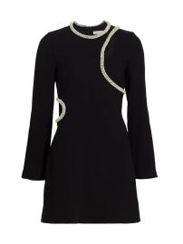 Shop SIMKHAI Katharine Diamante-Embroidered Minidress at Saks Fifth Avenue