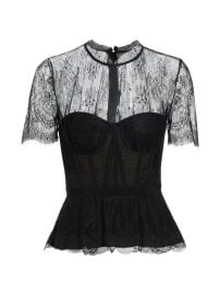 Shop SIMKHAI Kehlani Lace Bustier Top at Saks Fifth Avenue