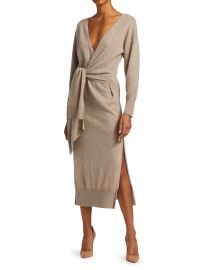 Shop SIMKHAI Skyla Loungewear Knit Wrap Dress at Saks Fifth Avenue