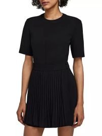 Shop SIMKHAI Tyra Pleated-Insert Minidress at Saks Fifth Avenue