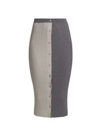 Shop STAUD Elms Colorblocked Skirt at Saks Fifth Avenue