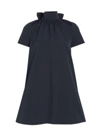 Shop STAUD Ilana Bow Minidress at Saks Fifth Avenue