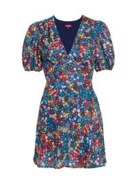 Shop STAUD Milla Floral-Print Crpe de Chine Minidress at Saks Fifth Avenue