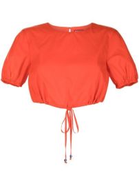 Shop STAUD Prato recycled-nylon top with Express Delivery - at Farfetch