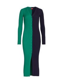 Shop STAUD Shoko Colorblock Sweater Dress at Saks Fifth Avenue