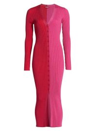 Shop STAUD Shoko Colorblocked Sweaterdress at Saks Fifth Avenue