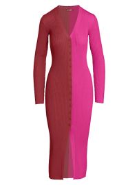 Shop STAUD Shoko Colorblocked Sweaterdress at Saks Fifth Avenue