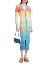 Shop STAUD Shoko Ombr Sweater Dress at Saks Fifth Avenue