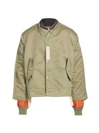 Shop Sacai Nylon Twill Bomber Jacket at Saks Fifth Avenue