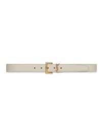 Shop Saint Laurent Cassandre Belt with Square Buckle in Grained Leather at Saks Fifth Avenue