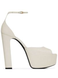 Shop Saint Laurent Jodie 95 platform sandals with Express Delivery - at Farfetch