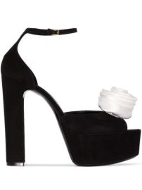 Shop Saint Laurent Jodie 95mm platform sandals with Express Delivery - at Farfetch