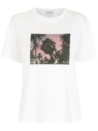 Shop Saint Laurent VHS Sunset-print T-shirt with Express Delivery - at Farfetch