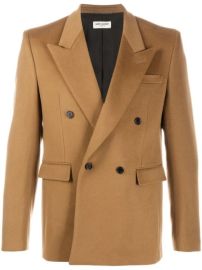 Shop Saint Laurent double-breasted blazer with Express Delivery - at Farfetch