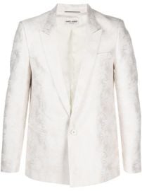 Shop Saint Laurent parasol jacquard blazer with Express Delivery - at Farfetch