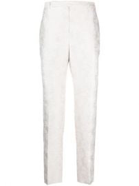 Shop Saint Laurent parasol-pattern trousers with Express Delivery - at Farfetch