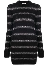 Shop Saint Laurent striped jumper dress with Express Delivery - at Farfetch