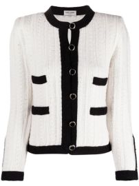 Shop Saint Laurent tailored ribbed wool jacket with Express Delivery - at Farfetch