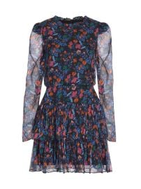 Shop Saloni Ava B Floral Silk Minidress at Saks Fifth Avenue