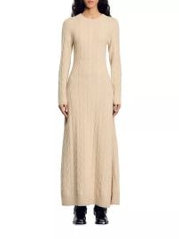 Shop Sandro Cable Knit Maxi Dress at Saks Fifth Avenue