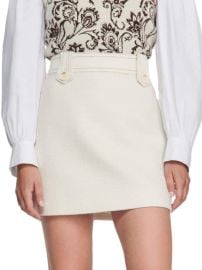 Shop Sandro Delphina Tweed A-Line Miniskirt at Saks Fifth Avenue