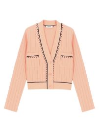 Shop Sandro Embroidered Cardigan at Saks Fifth Avenue