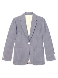 Shop Sandro Huguita Striped Jacket at Saks Fifth Avenue