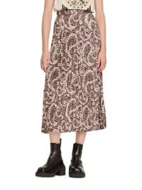 Shop Sandro Indiana Pleated Paisley Skirt at Saks Fifth Avenue