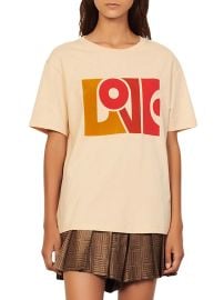 Shop Sandro Love Flocked T-Shirt at Saks Fifth Avenue