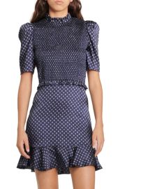 Shop Sandro Malden Polka Dot Mini Dress at Saks Fifth Avenue