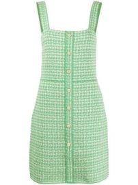 Shop Sandro Paris square neck tweed dress with Express Delivery - at Farfetch