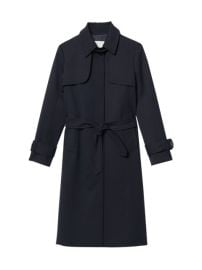 Shop Sandro Pleated Inset Trench Coat at Saks Fifth Avenue