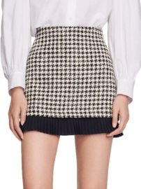 Shop Sandro Savannah Tweed Pleated Mini Skirt at Saks Fifth Avenue