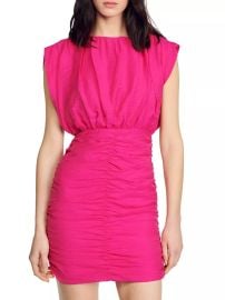 Shop Sandro Short Draped Dress at Saks Fifth Avenue