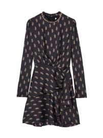 Shop Sandro Short Print Dress at Saks Fifth Avenue