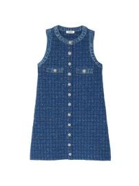 Shop Sandro Short Tweed Trapeze Dress at Saks Fifth Avenue