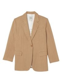 Shop Sandro Single-Button Oversized Blazer at Saks Fifth Avenue