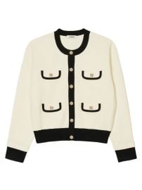 Shop Sandro Two-Tone Cardigan with Buttons at Saks Fifth Avenue