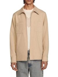 Shop Sandro Wool Overshirt at Saks Fifth Avenue