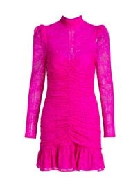 Shop Saylor Marcey Snakeskin Lace Minidress at Saks Fifth Avenue