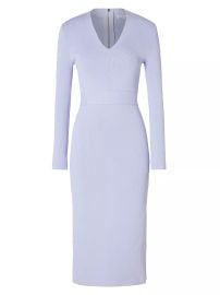 Shop Scanlan Theodore Belted Long-Sleeve Midi-Dress at Saks Fifth Avenue